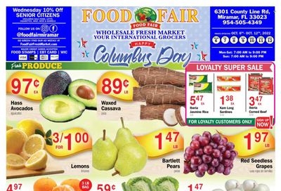 Food Fair Fresh Market (FL) Weekly Ad Flyer Specials October 6 to October 12, 2022