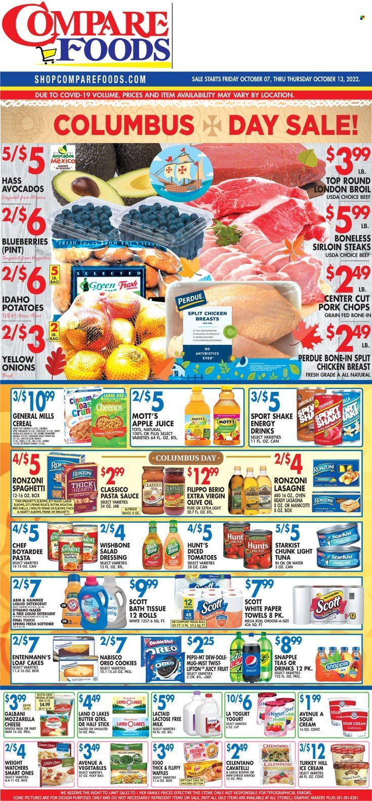 Compare Foods (CT, MD, NC, NJ, NY, RI) Weekly Ad Flyer Specials October 7 to October 13, 2022