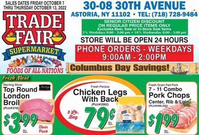 Trade Fair Supermarket (NY) Weekly Ad Flyer Specials October 7 to October 13, 2022