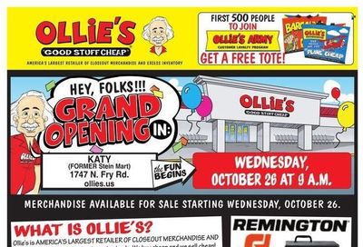 Ollie's Bargain Outlet (TX) Weekly Ad Flyer Specials October 27 to November 2, 2022