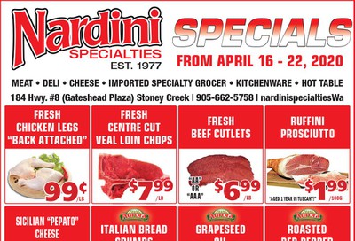 Nardini Specialties Flyer April 16 to 22
