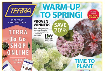 Terra Greenhouses Flyer April 16 to 22