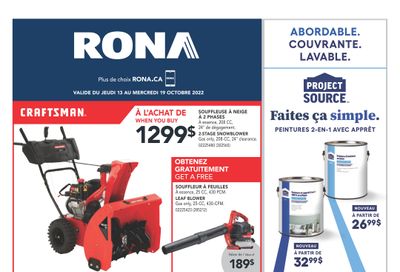 Rona (QC) Flyer October 13 to 19