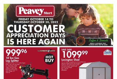 Peavey Mart Flyer October 14 to 20