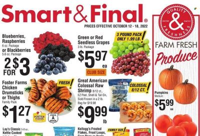 Smart & Final (AZ, CA) Weekly Ad Flyer Specials October 12 to October 18, 2022