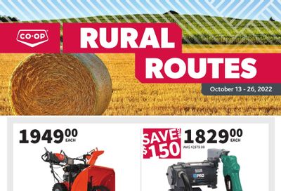Co-op West Rural Routes Flyer October 13 to 26