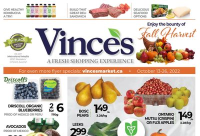 Vince's Market Flyer October 13 to 26