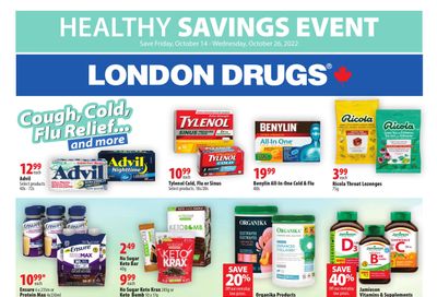 London Drugs Healthy Savings Event Flyer October 14 to 26