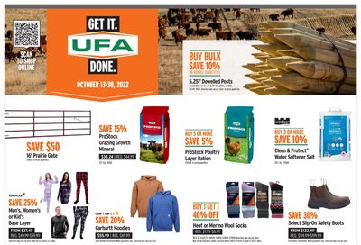 UFA United Farmers of Alberta Flyer October 13 to 30