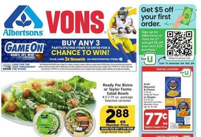 Vons (CA) Weekly Ad Flyer Specials October 12 to October 18, 2022