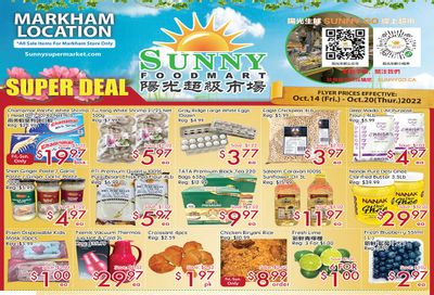 Sunny Foodmart (Markham) Flyer October 14 to 20