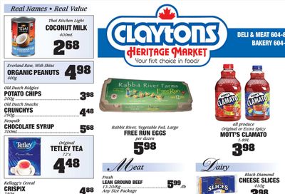 Claytons Heritage Market Flyer October 14 to 20