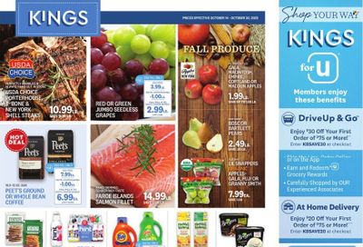 Kings Food Markets (CT, NJ, NY) Weekly Ad Flyer Specials October 14 to October 20, 2022