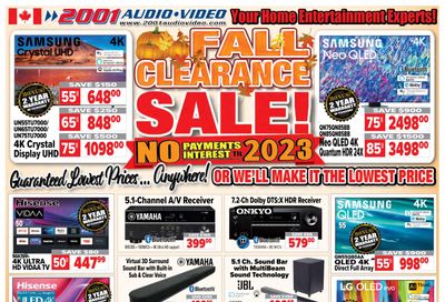 2001 Audio Video Flyer October 14 to 20