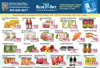 Blue Sky Supermarket (Pickering) Flyer October 14 to 20