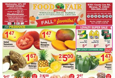 Food Fair Fresh Market (FL) Weekly Ad Flyer Specials October 13 to October 19, 2022