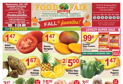 Food Fair Fresh Market (FL) Weekly Ad Flyer Specials October 13 to October 19, 2022