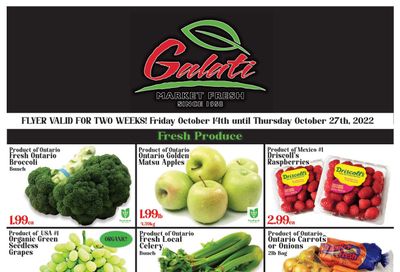 Galati Market Fresh Flyer October 14 to 27