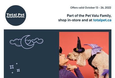 Total Pet Flyer October 13 to 26