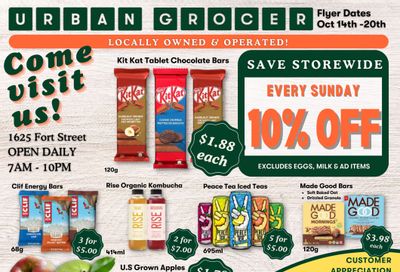 Urban Grocer Flyer October 14 to 20