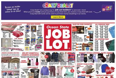 Ocean State Job Lot (CT, MA, ME, NH, NJ, NY, RI, VT) Weekly Ad Flyer Specials October 13 to October 19, 2022