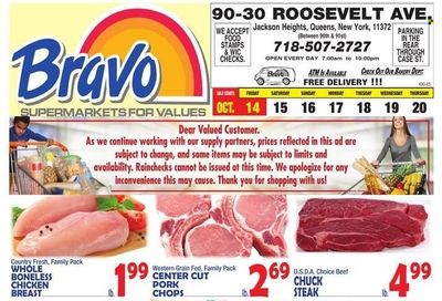 Bravo Supermarkets (CT, FL, MA, NJ, NY, PA) Weekly Ad Flyer Specials October 14 to October 20, 2022