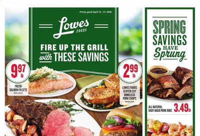 Lowes Foods Weekly Ad & Flyer April 15 to 21