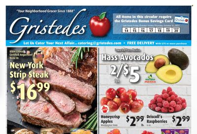 Gristedes (NY) Weekly Ad Flyer Specials October 14 to October 20, 2022