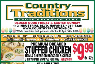 Country Traditions Flyer April 9 to 16