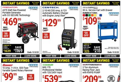 Harbor Freight Weekly Ad Flyer Specials October 17 to November 3, 2022