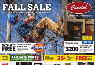Coastal Farm & Ranch Weekly Ad Flyer Specials October 12 to October 18, 2022