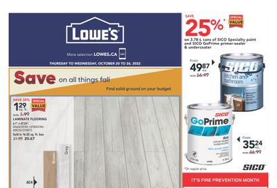 Lowe's (ON) Flyer October 20 to 26