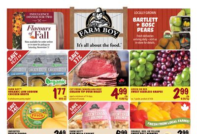 Farm Boy (Aukland (5245 Dundas St W, Toronto), Burlington, Newmarket, Oakville, Richmond Hill) Flyer October 20 to 26