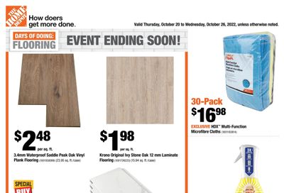 Home Depot (ON) Flyer October 20 to 26