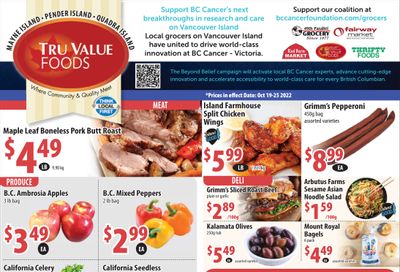 Tru Value Foods Flyer October 19 to 25