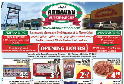 Akhavan Supermarche Flyer October 19 to 25