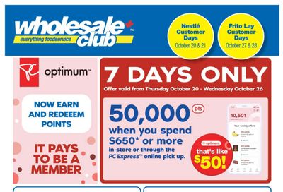 Wholesale Club (ON) Flyer October 20 to November 9