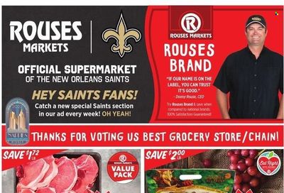 Rouses Markets (AL, LA, MS) Weekly Ad Flyer Specials October 19 to October 26, 2022