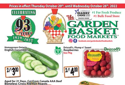 The Garden Basket Flyer October 20 to 26