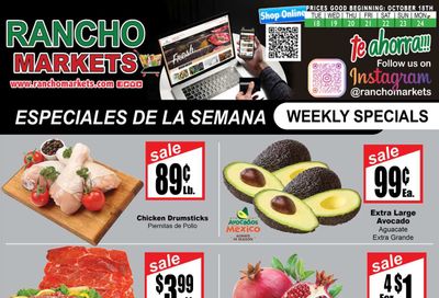 Rancho Markets (UT) Weekly Ad Flyer Specials October 18 to October 24, 2022