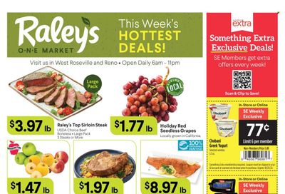 Raley's (CA, NV) Weekly Ad Flyer Specials October 19 to October 25, 2022