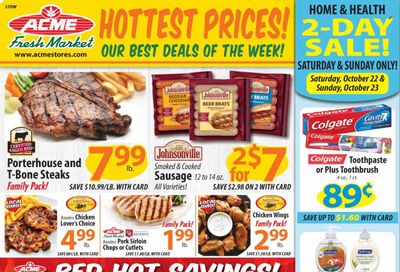ACME Fresh Market (OH) Weekly Ad Flyer Specials October 20 to October 26, 2022