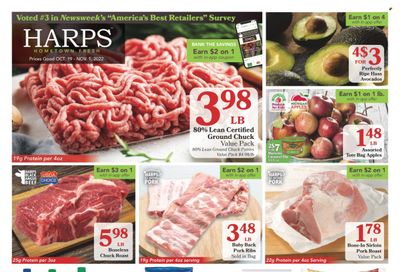 Harps Hometown Fresh (AR, MO, OK) Weekly Ad Flyer Specials October 19 to November 1, 2022