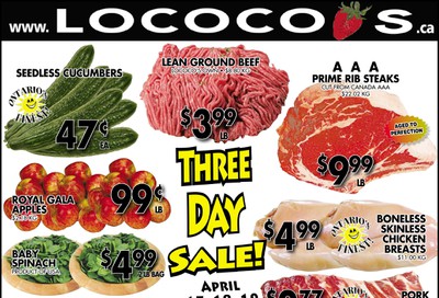 Lococo's Flyer April 17 to 30