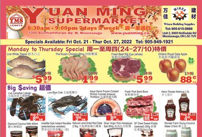 Yuan Ming Supermarket Flyer October 21 to 27