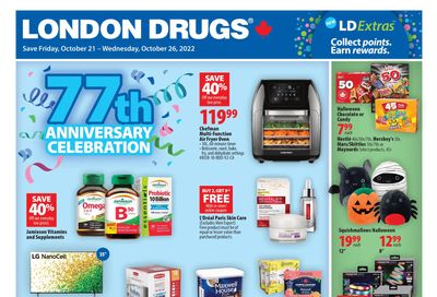 London Drugs 77th Anniversary Celebration Flyer October 21 to 26