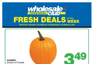 Wholesale Club (Atlantic) Fresh Deals of the Week Flyer October 20 to 26