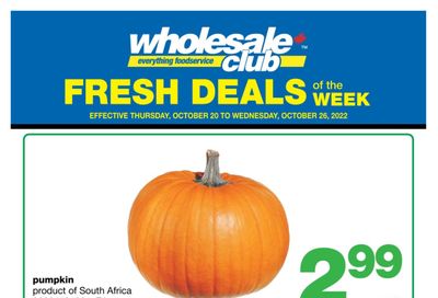 Wholesale Club (ON) Fresh Deals of the Week Flyer October 20 to 26