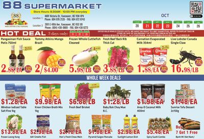 88 Supermarket Flyer October 20 to 26