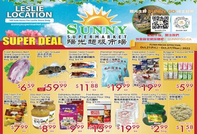 Sunny Supermarket (Leslie) Flyer October 21 to 27